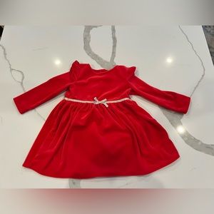 OshKosh B'gosh Red Formal Dress with Gold Accent
